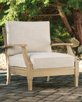 Bay Furniture Gallery - Ashley Furniture - Clare View Outdoor - Armless Chair w/Cushion / Beige - P801-846